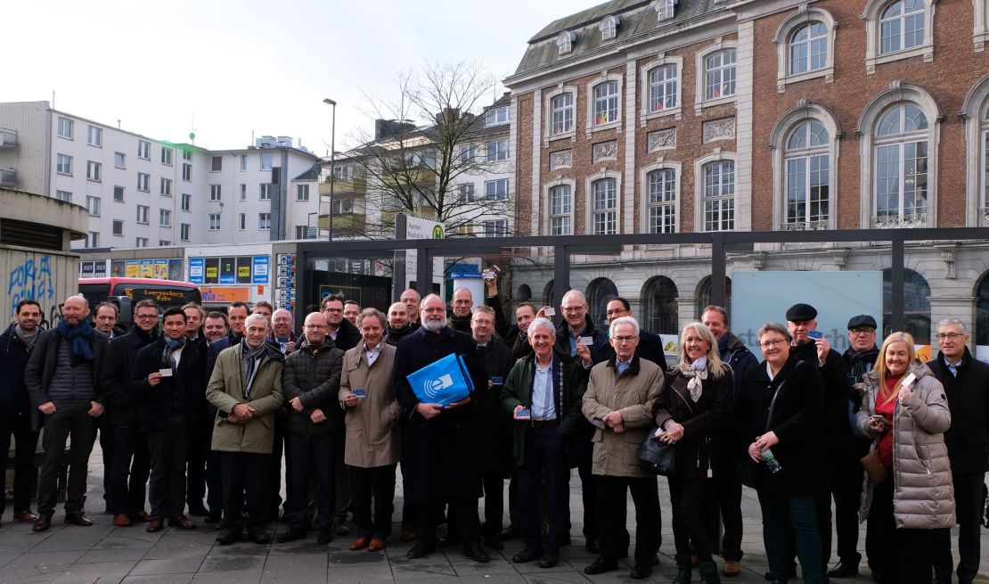 Pressefoto „Vertreter zahlreicher europäischer eTicket-Standardgesellschaften zu Gast in Aachen“