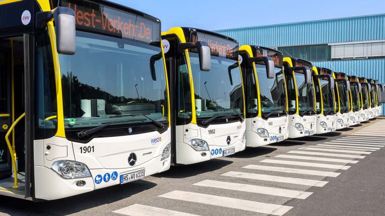 Die 10 neuen Busse der WestVerkehr