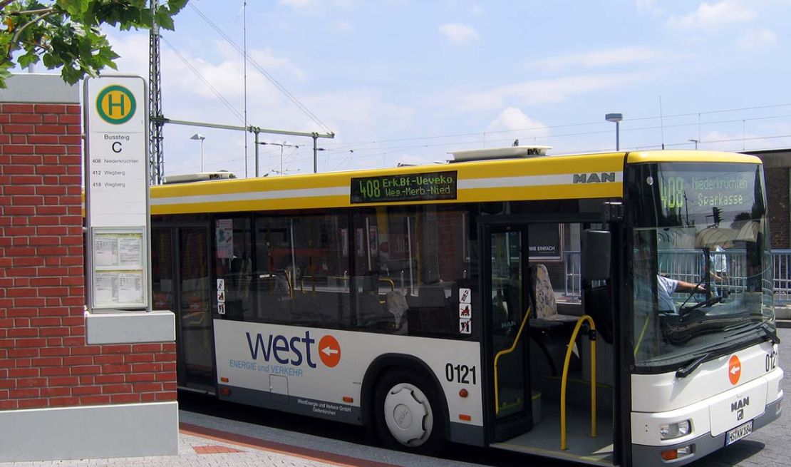 Ein west-Bus in Erkelenz