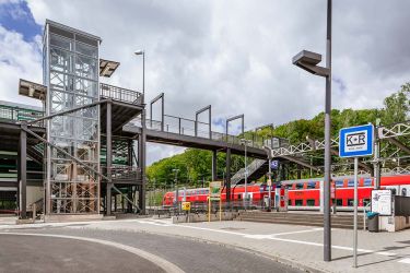 Der Bahnhof in Stolberg