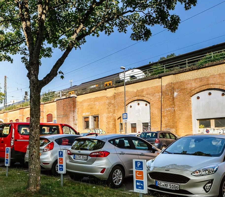 Parkplatz am Bahnhof Rothe Erde in Aachen