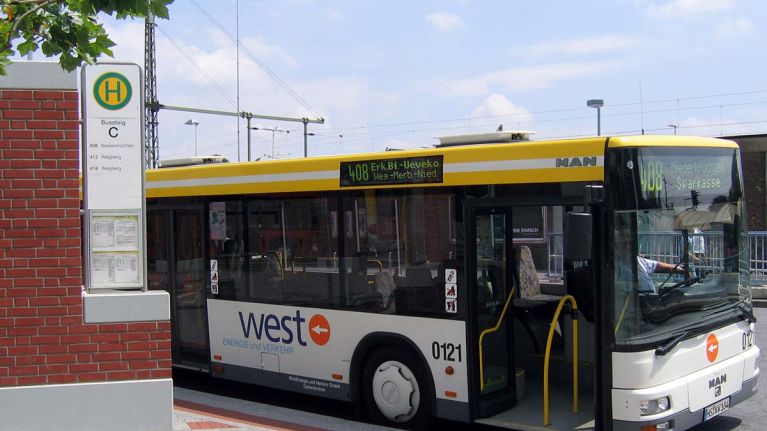 Ein west-Bus in Erkelenz